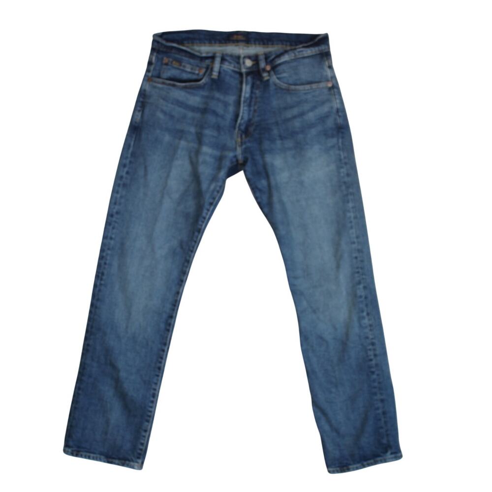 Polo Ralph Lauren Jeans Mens 30 x 30 Blue Straight Leg Preppy Classic Denim Work